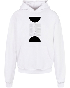 Толстовка с капюшоном Sweatshirt Abstract Lines, белый Merchcode