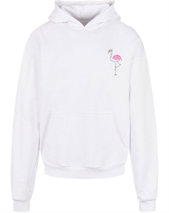 Толстовка с капюшоном Sweatshirt Flamingo, белый Merchcode