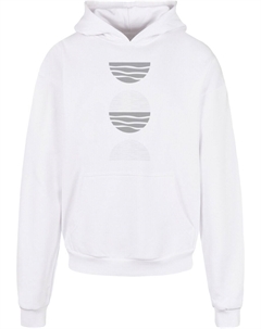 Толстовка с капюшоном Sweatshirt Abstract Waves, белый Merchcode