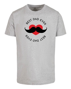 Рубашка Fathers Day - Best Dad, пятнистый серый Merchcode