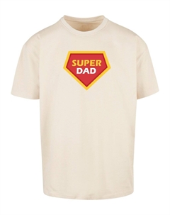 Классическая футболка Shirt Fathers Day - Super Dad, кремовый Merchcode