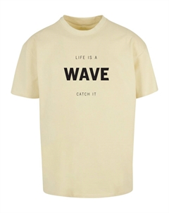 Классическая футболка Shirt Summer - Life Is A Wave, цвет light yellow Merchcode