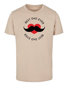 Рубашка Fathers Day - Best dad, песочный Merchcode