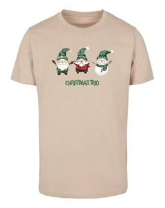 Рубашка Christmas Santa Trio, песочный Merchcode
