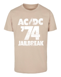 Рубашка ACDC - Jailbreak 74, песочный Merchcode