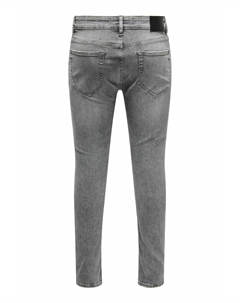 Джинсы облегающего кроя, серый деним Only & sons