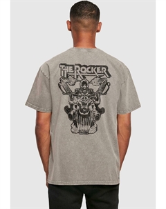 Футболка с принтом THIN LIZZY LOGO ROCKER WASHED , темно-серый Merchcode