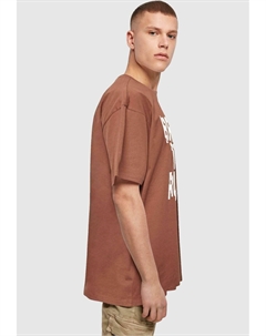 Футболка с принтом BREAK THE RULES 2 HEAVY OVERSIZE, коричневый Merchcode