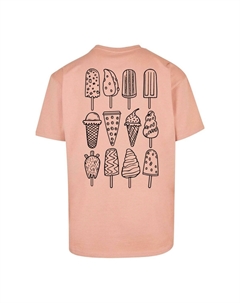 Футболка с принтом ICE CREAM , абрикос Merchcode