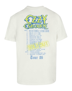 Футболка с принтом OZZY OSBOURNE ULTIMATE SIN TOUR TEE, белый Merchcode