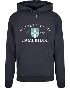 Толстовка с капюшоном UNIVERSITY OF CAMBRIDGE EST 1209 , темно-синий Merchcode
