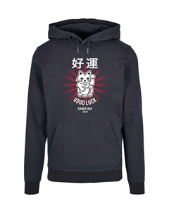 Толстовка с капюшоном TORC GOOD LUCK, темно-синий Merchcode