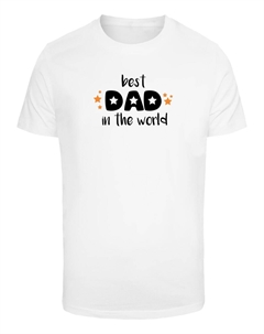 Рубашка Fathers Day - Best Dad In The World, белый Merchcode