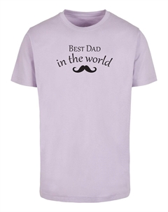 Футболка Fathers Day - Best dad, светло-фиолетовый Merchcode