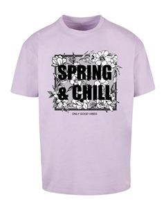 Футболка Spring And Chill, светло-фиолетовый Merchcode