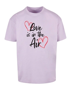 Футболка Valentines Day - Love is, светло-фиолетовый Merchcode