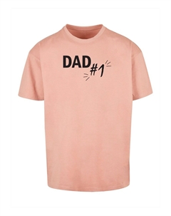 Футболка Fathers Day - Dad number 1, цвет Peach Merchcode