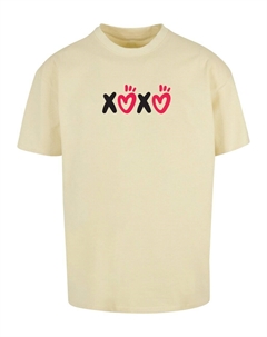 Футболка Valentines Day - XOXO, светло-желтый Merchcode