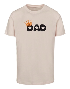 Футболка Fathers Day - King Dad, розовый Merchcode