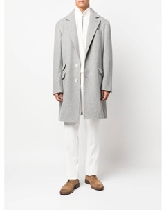 Брюки чинос со смещенной застежкой, белый Brunello cucinelli