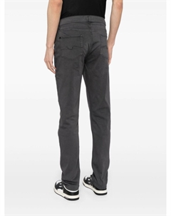 Зауженные брюки с нашивкой-логотипом, серый 7 for all mankind