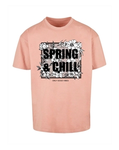 Футболка Spring And Chill, темно-розовый Merchcode