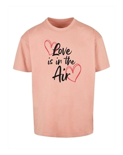 Футболка Valentines Day - Love is, темно-розовый Merchcode