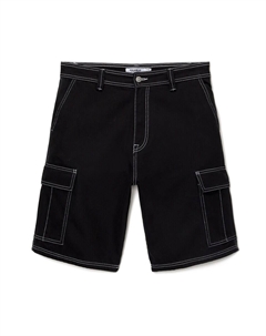 Брюки-карго свободного кроя, черный Pull & bear