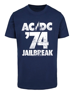 Рубашка ACDC Jailbreak 74, морской синий Merchcode