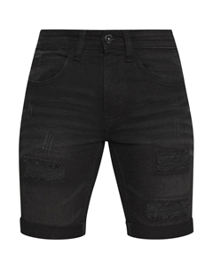 Джинсовые шорты Kaden Holes, цвет ultra black Indicode