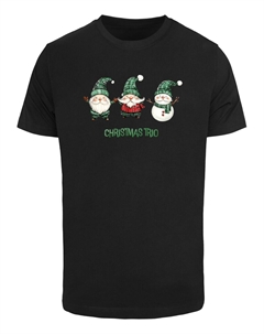 Рубашка Christmas Santa Trio, черный Merchcode