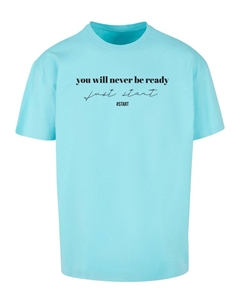 Футболка JUST START, лазурный Merchcode