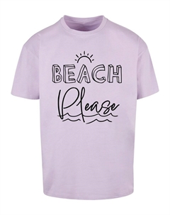 Футболка BEACH PLEASE, светло-фиолетовый Merchcode