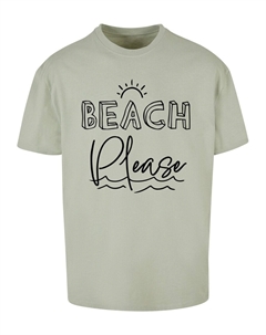 Футболка BEACH PLEASE, светло-зеленый Merchcode