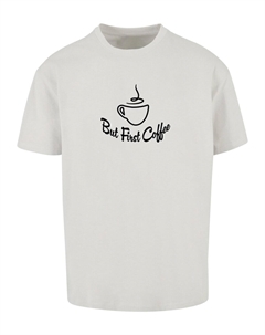 Футболка BUT FIRST COFFEE, светло-серый Merchcode