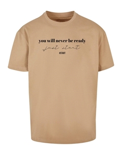 Футболка JUST START, бежевый Merchcode