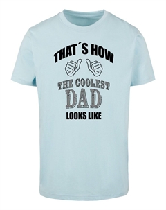Футболка COOLEST DAD, светло-синий Merchcode