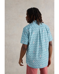 Рубашка с принтом Geo Fish, синий White stuff