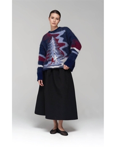 Пуловер жаккардовый из ангоры 1811 eighteen one one