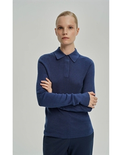 Джемпер бесшовный с воротником поло 1811 eighteen one one