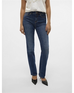 Джинсы прямые со средней посадкой синий Laredoute