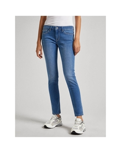 Джинсы узкие с низкой посадкой синий Laredoute