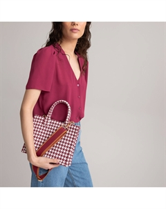 Сумка жаккардовая в ломаную клетку другие Laredoute