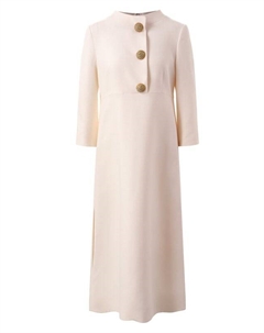 Платье из шерсти и шелка Valentino