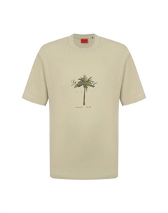 Хлопковая футболка Hugo