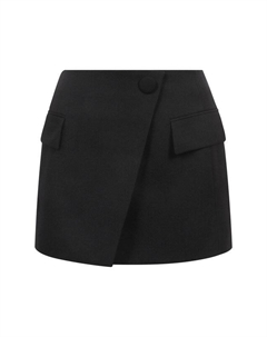 Шерстяная юбка Balmain