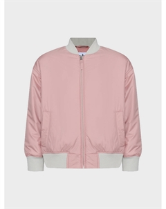 Куртка-бомбер с бежевой отделкой, розовая Il gufo