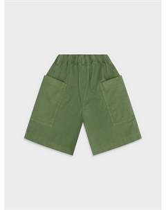 Зеленые шорты с накладными карманами Il gufo