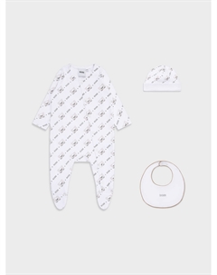 Комплект: комбинезон, шапка и слюнявчик Boss