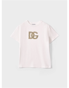 Футболка со стразами Dolce&gabbana